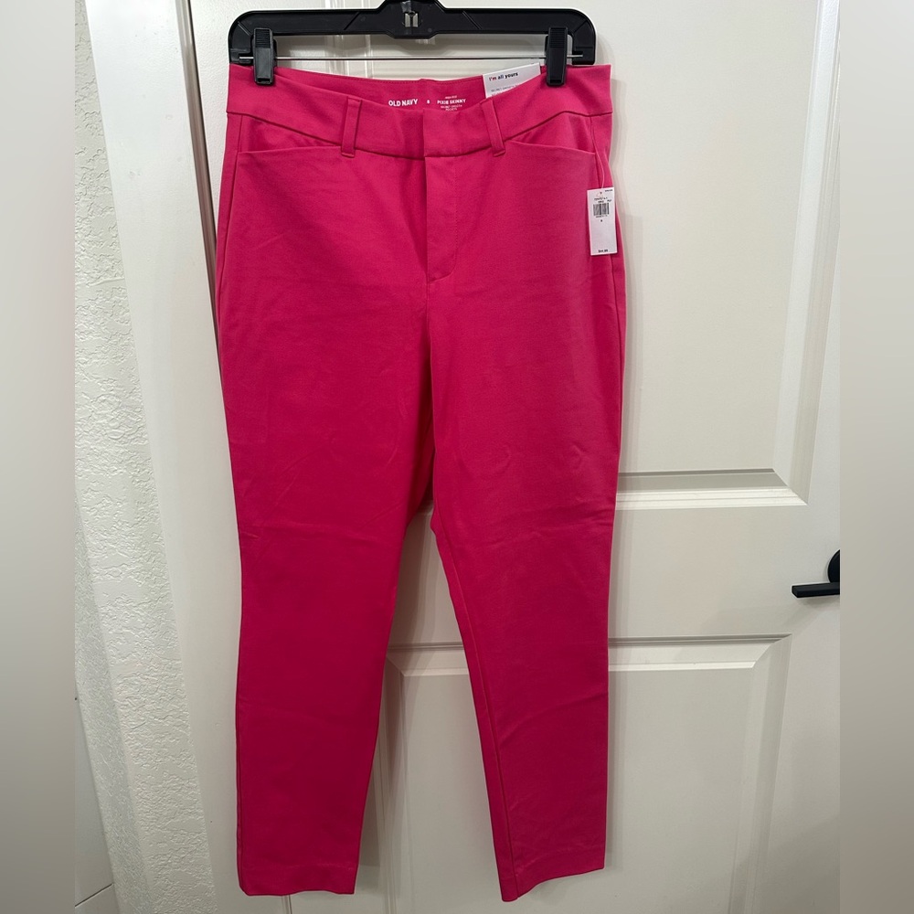 Hot pink pants